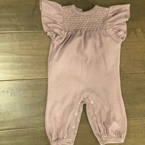 Kate Quinn. Purple romper. 12-18 months.